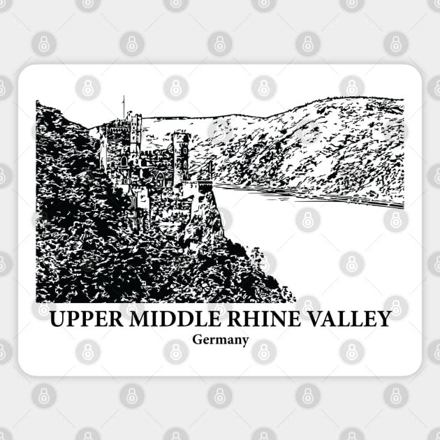 Upper Middle Rhine Valley - Germany Magnet by Lakeric